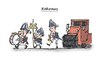Cartoon: Kehraus (small) by Simpleton tagged karneval,fastnacht,fasching,rosenmontag,kehraus,blaskapelle,prinzengarde