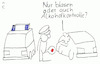 Cartoon: Frau am Steuer (small) by Storch tagged blasen,alkohol,verkehrskontrolle,polizei,auto