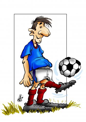 Cartoon: without word (medium) by Nikola Otas tagged football