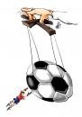 Cartoon: without words (small) by Nikola Otas tagged football