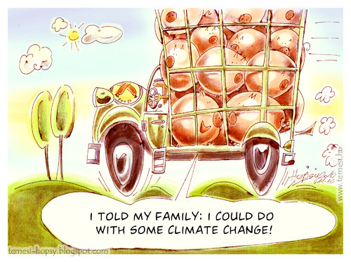 Cartoon: Climate change (medium) by hopsy tagged picnic,climate,change,pigs