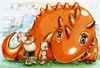 Cartoon: Inflatable animal (small) by hopsy tagged inflatable animal beach father