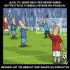 Cartoon: Niemand hat die Absicht... (small) by Anjo tagged mauer,fussball,ddr,wende,errichten,november,vereinigung,trennung,mauerbau,wiedervereinigung