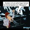 Cartoon: Zockerspiele (small) by Anjo tagged finanzkriese,killerspiele,zockerspiele,monopoly,amok