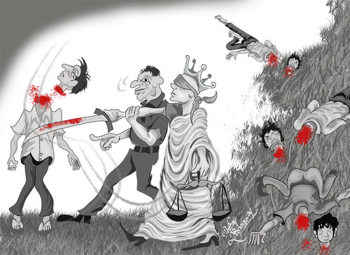 Cartoon: Black (medium) by indika dissanayake tagged cartoon,political,lanka,sri