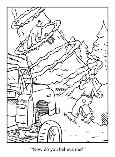 Cartoon: believe (medium) by creative jones tagged tractor,beam