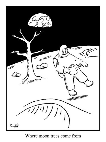 Cartoon: moon tree (medium) by creative jones tagged tree,moon