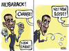 Cartoon: MUBARACK! (small) by Satish Acharya tagged egypt,usa,barack,obama,arab,world