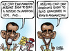 Cartoon: Obama in dilemma over mosque! (small) by Satish Acharya tagged obama mosque at ground zero