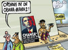 Cartoon: Will Obama bring CHANGE to India (small) by Satish Acharya tagged obama india visit change usa