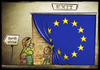 Cartoon: Exit (small) by Giacomo tagged europe north africa libya war refugees wall tent output welcome policy giacomo cardelli