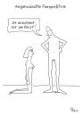 Cartoon: Angewandte Perspektive (small) by POLO tagged penis mann frau sex perspektive