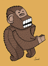 Cartoon: 3D-Primate (small) by Musluk tagged primate,3d