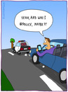 Cartoon: FOLLOW ME (small) by Frank Zimmermann tagged follow,me,twitter,iphone,car,police,street,cartoon,tree