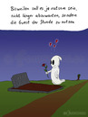Cartoon: Geistesliebe (small) by Frank Zimmermann tagged geist,gespenst,ghost,rose,love,lieben,liebe,grab,nacht,mond,herzen,cartoon,comic,grabstein,fcartoons