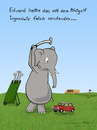 Cartoon: Minigolf (small) by Frank Zimmermann tagged minigolf golf mini austin rover elefant elephant zuschauer schläger abschlag