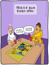 Cartoon: NEULICH BEIM RISIKO (small) by Frank Zimmermann tagged risiko gott buddha spiel würfel asien