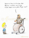 Cartoon: Opa Junge Schwank (small) by Frank Zimmermann tagged opa,junge,schwank,geschichte,rollstuhl,arme,glatze,boy,wheelchair,finger,amputation