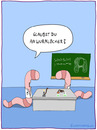Cartoon: Physiklabor (small) by Frank Zimmermann tagged physik,labor,wurm,wurmloch,tafel,kittel