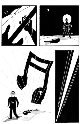 Cartoon: Dark Sound by SAM SEEN (medium) by sam seen tagged sound