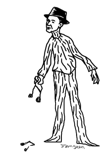 Cartoon: FRANK SINATRA (medium) by sam seen tagged frank,sinatra