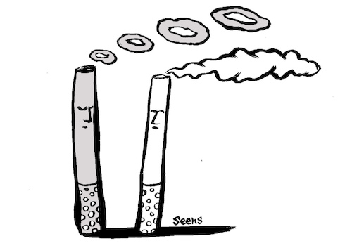 Cartoon: Smoke (medium) by sam seen tagged smoke