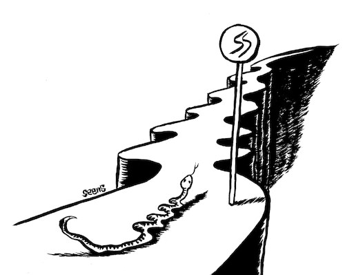 Cartoon: Untitled (medium) by sam seen tagged snake