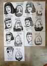 Cartoon: Face Series in Brush and Ink (small) by sam seen tagged face