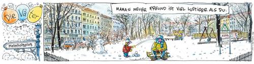 Cartoon: V.v.H.-Lustig (medium) by OL tagged väter,mütter,helmholtzplatz,kollwitzplatz,lustig,freund,mama