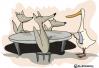 Cartoon: CHOOSE (small) by ali tagged screwball,goose,fox,meal,lunch