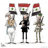 Cartoon: Sadly Iraq... (small) by Khalid Alhashimi tagged iraq,irq,arabworld,sectarian,middleeast