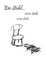 Cartoon: Der Stuhl (small) by mecco tagged chair,stuhl,funny,mind,love,the