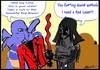 Cartoon: The Mistake (small) by mecco tagged star,wars,starwars,vader,darthvader,science,fiction,funny,jokes