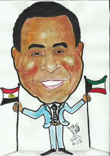 Cartoon: EMAD GOMAA (medium) by AHMEDSAMIRFARID tagged ahmed,samir,farid,ahmedsamirfarid,emad,gomaa,cartoon,caricature,famous,people,illustrator