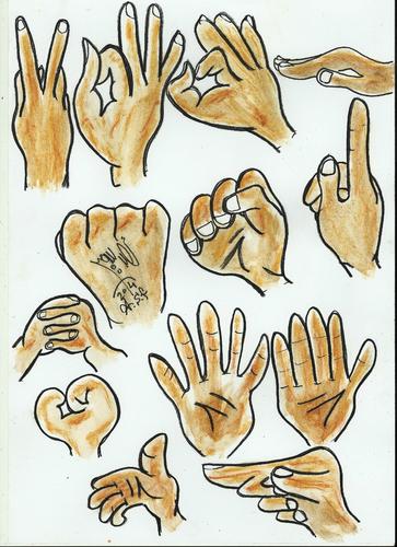 Cartoon: HANDS (medium) by AHMEDSAMIRFARID tagged ahmed,samir,farid,funny,nice,hand,egyptair,cartoon,caricature