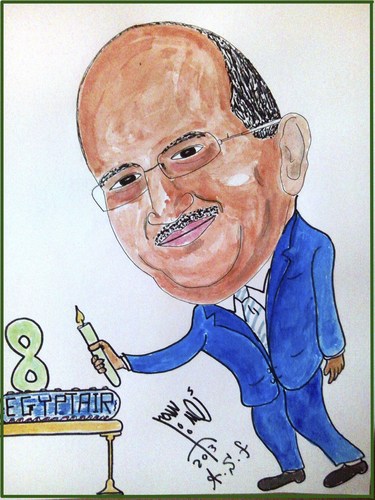 Cartoon: ROSHDY ZAKARIA (medium) by AHMEDSAMIRFARID tagged roshdy,zakaria,airlines,aircraft,air,check,in,egyptair,ahmed,samir,farid,cartoon,caricature