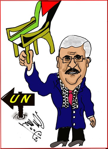 Cartoon: SEAT FOR PALESTINE (medium) by AHMEDSAMIRFARID tagged palestine,egypt,revolution,un,ahmed,samir,farid