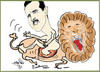 Cartoon: LION LION LION (small) by AHMEDSAMIRFARID tagged lion,assad,bashar,syria,egypt,revolution,ahmed,samir,farid