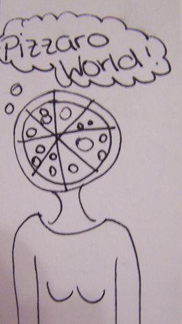 Cartoon: pizzare welt (medium) by maryhasafantasy tagged pizza,world