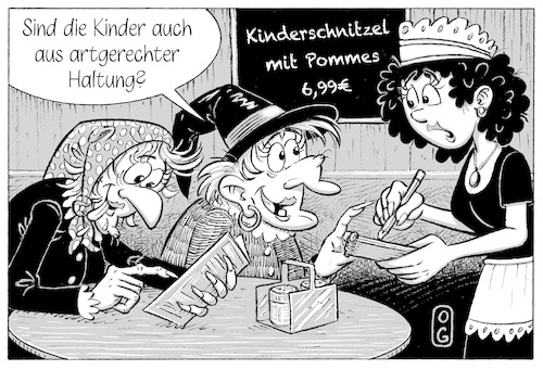Cartoon: Kinderschnitzel (medium) by Oliver Gerke tagged märchen