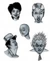 Cartoon: faces (small) by alexdantas tagged faces