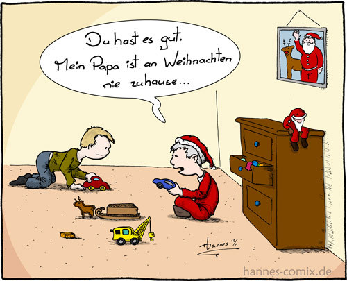 Cartoon: Familie Weihnachtsmann (medium) by Hannes tagged familie,fest,nachwuchs,weihnachten,weihnachtsmann,weihnachtssohn,xmas