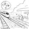 Cartoon: forget (small) by Hannes tagged bahn,deutschebahn,zug,ice,bahnhof,wolfsburg,vergessen,train,trainstation,forget