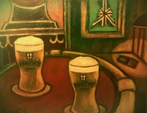 Cartoon: a pint or two ... (medium) by iris lydia tagged beer,pub,bier,pint,drink