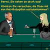 Cartoon: Bargespräche 18 (small) by PuzzleVisions tagged puzzlevisions pillendose contraceptives pillbox bar talks bargespräche
