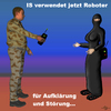 Cartoon: IS Roboter (small) by PuzzleVisions tagged puzzlevisions is robots roboter islamischer staat kampf fighting