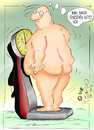 Cartoon: Gewichtsprobleme (small) by Leopold tagged waage,dick,mann,übergesicht,annehmen,diät