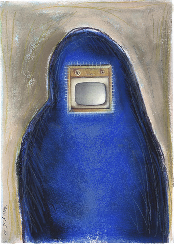 Cartoon: Variations with a burka (medium) by o-sekoer tagged burka