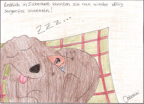 Cartoon: Inspector Snoozl - Geisterhotel (medium) by Jakobine tagged hotel,king,stephen,shining,inspector