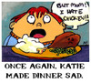 Cartoon: Tiny Comics 2 (small) by nartleby tagged atc dinner sad chicken food